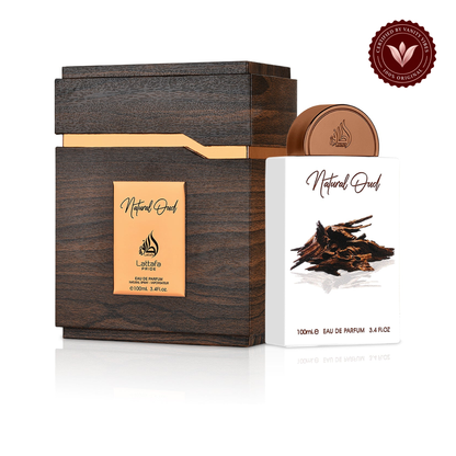 Lattafa Natural Oud Eau de Parfum 100ml - Long Lasting Rich Oud Unisex Fragrance for Men & Women