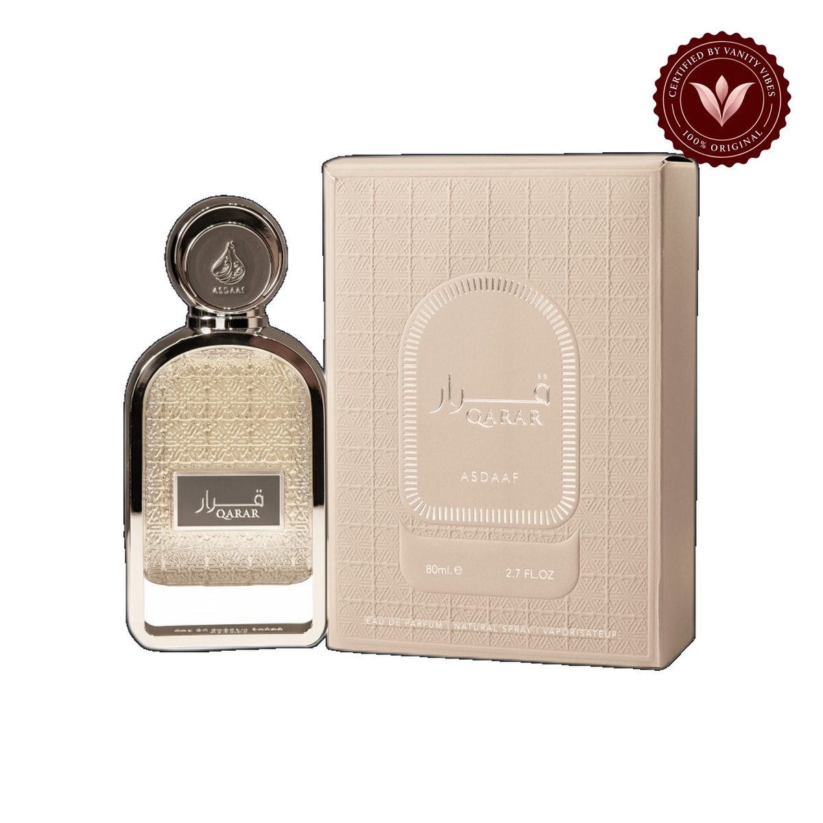 Lattafa Asdaaf Qarar Eau de Parfum 80ml - Long Lasting Original Elegant Unisex Fragrance for Men & Women — alternate product view — Vanity Vibes