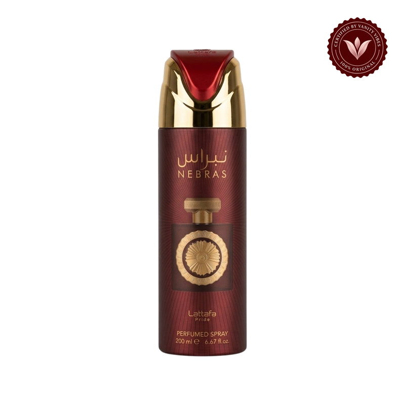 Lattafa Pride Nebras Perfumed Spray 200ml - Long Lasting Luxury Sweet Vanilla Amber Fragrance Body Spray for Men & Women