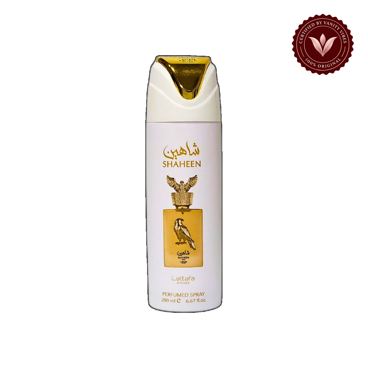 Lattafa Pride Shaheen Perfumed Spray 200ml - Long Lasting Luxury Fresh Woody Aromatic Fragrance Body Spray for Men & Women — alternate product view — Vanity Vibes