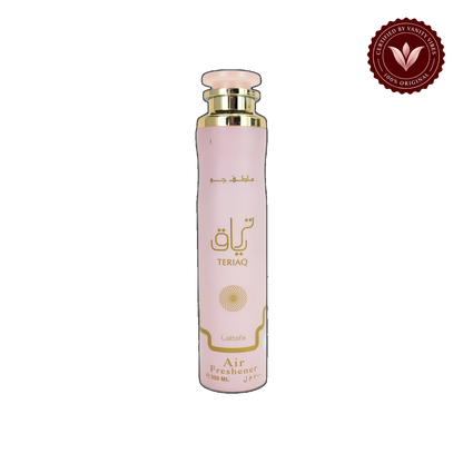Lattafa Teriq Air Freshener 300ml - Long Lasting Luxury Oriental Sweet Fragrance Room Spray for Home & Office — front product — Vanity Vibes