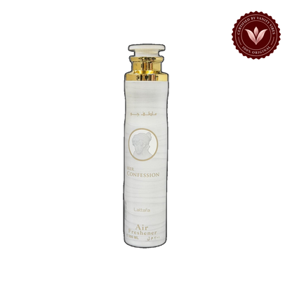 Lattafa Her Confession Air Freshener 300ml - Long Lasting Luxury Sweet Floral Fragrance Room Spray for Home & Office — front product — Vanity Vibes