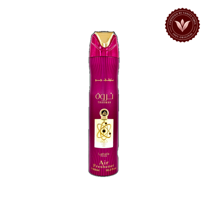 Lattafa Tharwah Air Freshener 300ml - Long Lasting Luxury Oriental Woody Room Spray for Home & Office — front product — Vanity Vibes