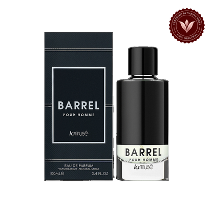 LATTAFA PERFUMES Barrel Men by Lamuse 100ml — alternate product view — Vanity Vibes