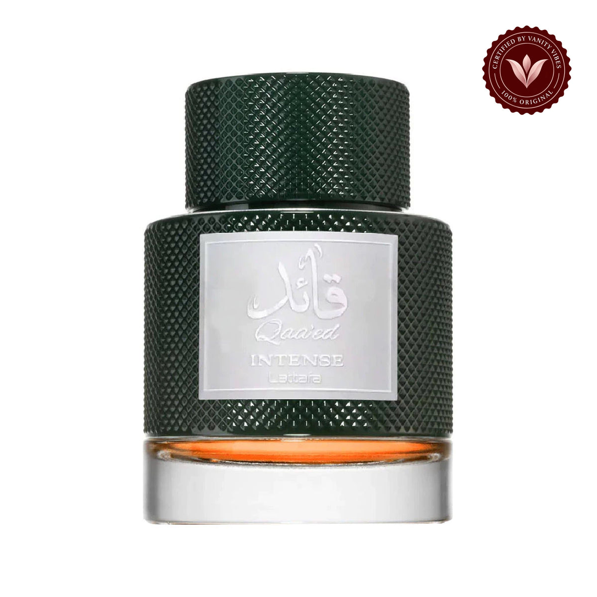 Lattafa Qaaed Intense EDP 100ml for Men and women — centered product on white background with Vanity Vibes badge