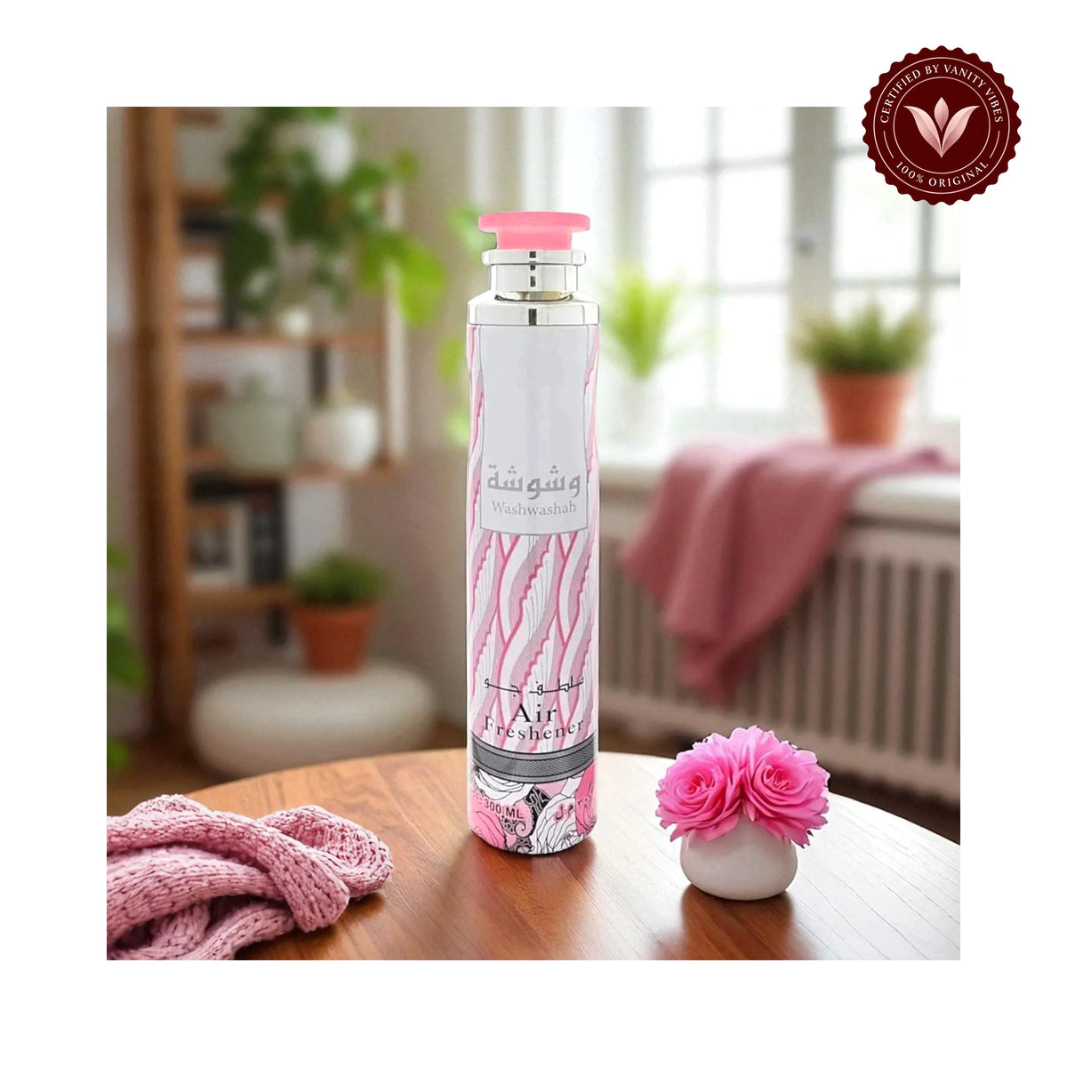 Lattafa Washwashah Air Freshener 300 ml Refreshing Home Fragrance & Long‑Lasting Freshness — additional product image