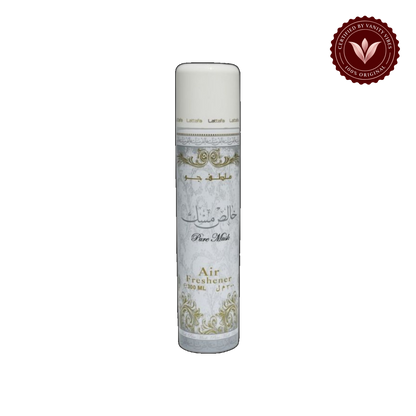 Lattafa Pure Musk Air Freshener 300 ml Unisex Musk Home Fragrance & Long‑Lasting Freshness — front product — Vanity Vibes