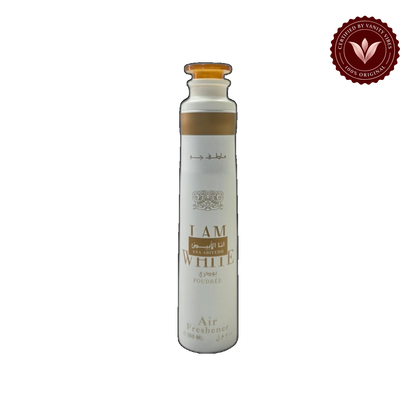 Lattafa Ana Abiyedh Poudree Air Freshener 300 ml Soft Fresh Home Fragrance & Long‑Lasting Freshness — front product — Vanity Vibes