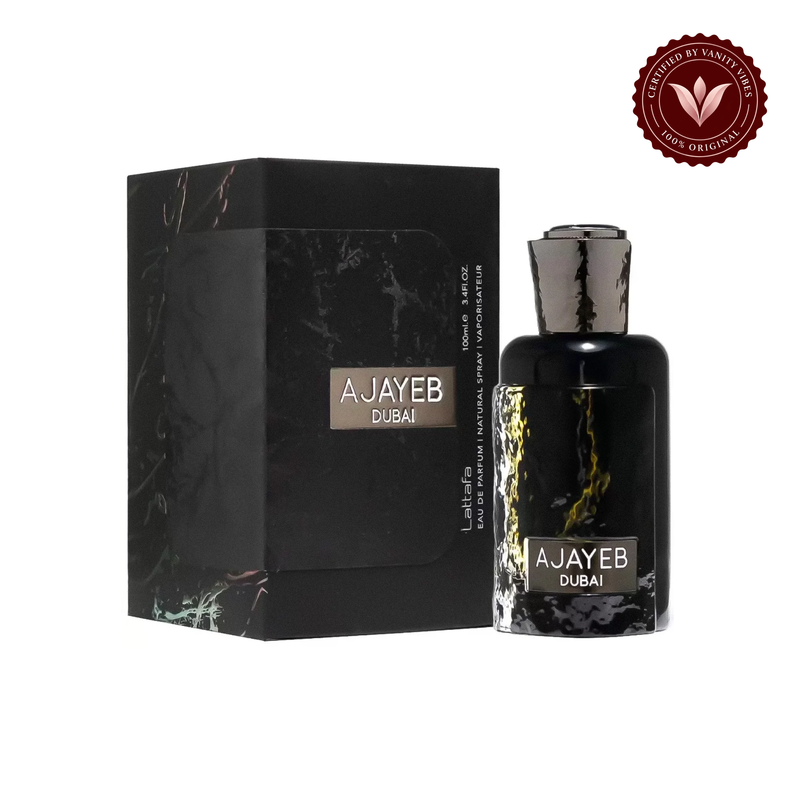 Ajayeb Dubai 100ml perfume bottle and box