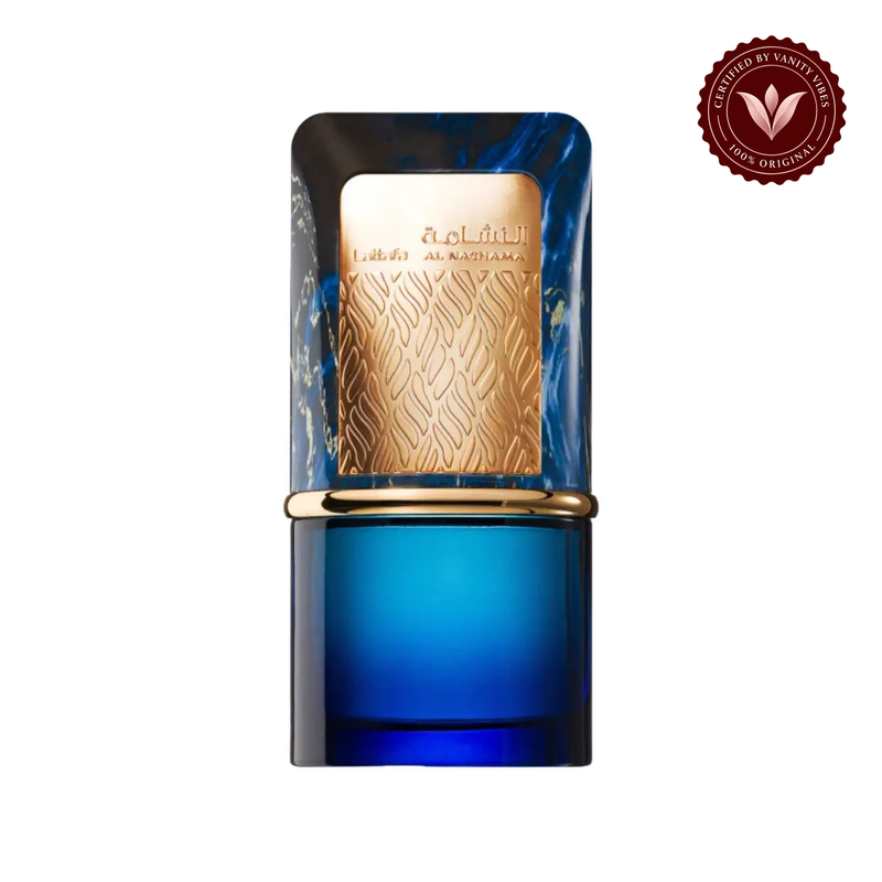 Lattafa Al Nashama Caprice 100ml front bottle on white background