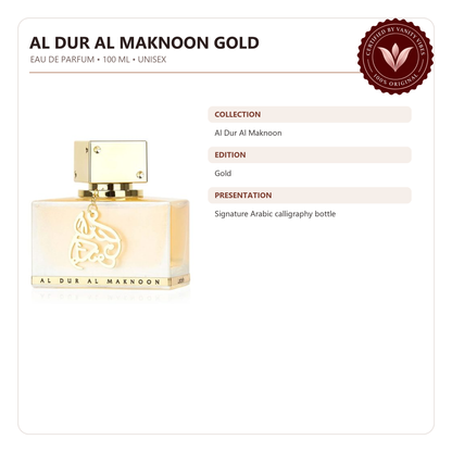 Lattafa Al Dur Al Maknoon Gold Eau de Parfum 100ml - Long Lasting Original Luxury Unisex Fragrance for Men & Women — product details
