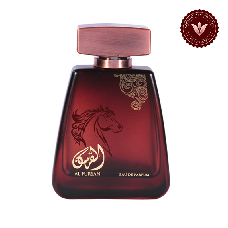 Lattafa Al Fursan Eau de Parfum 100ml - Long Lasting Original Elegant Masculine Fragrance for Men — centered product on white