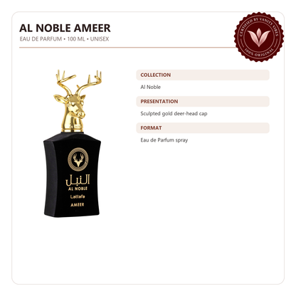 Lattafa Al Noble Ameer Eau De Parfum Spray for Unisex-100ml — product details