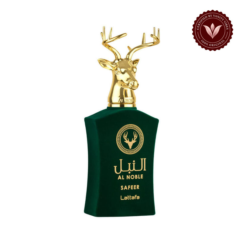 Lattafa Al Noble Safeer Eau de Parfum 100ml for Men & Women | Unisex EDP Perfume — centered product on white