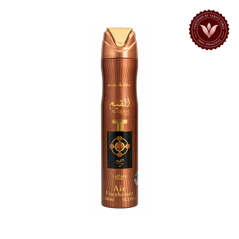 Lattafa Al Qiam Gold Air Freshener 300ml — centered product on white