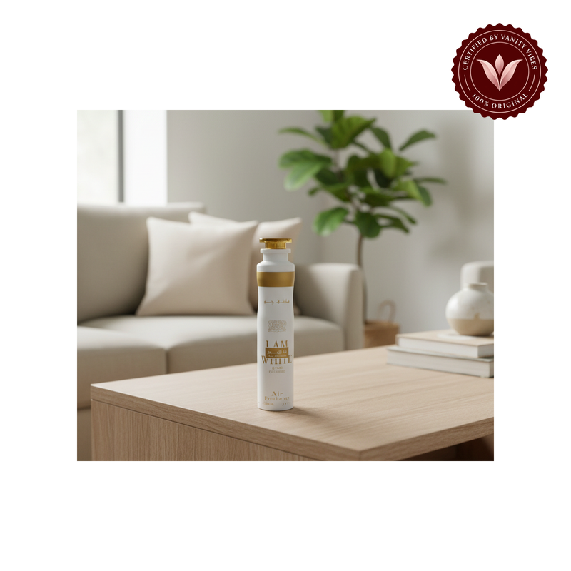 Lattafa Ana Abiyedh Poudree Air Freshener 300 ml Soft Fresh Home Fragrance & Long‑Lasting Freshness