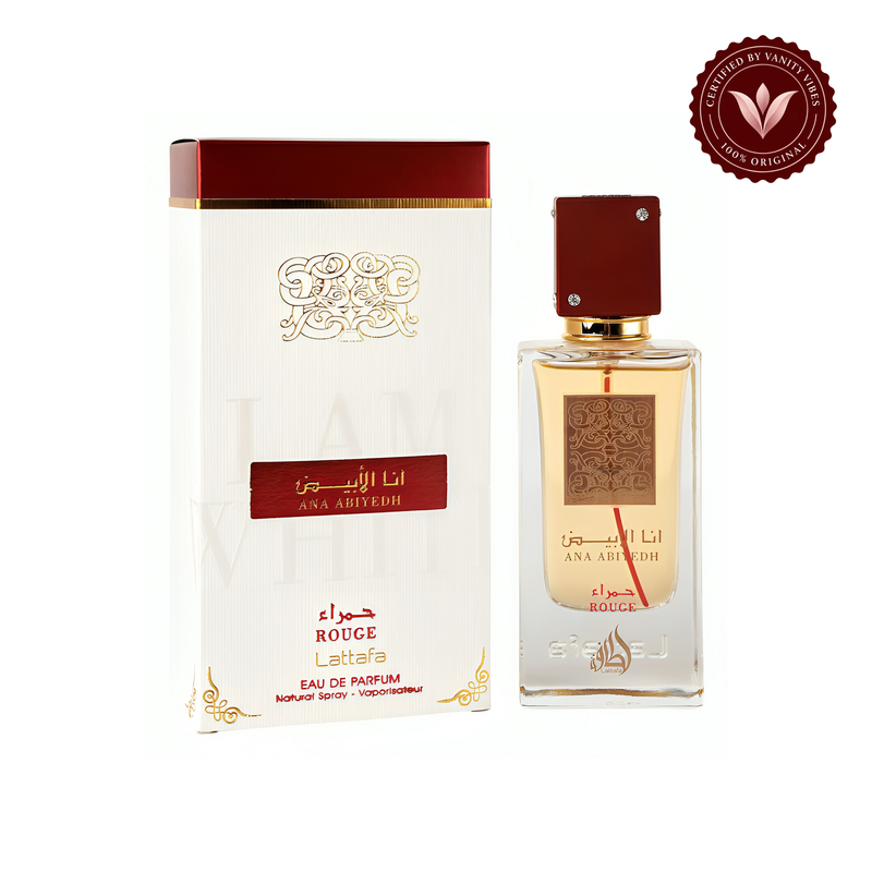 Lattafa Ana Abiyedh Rouge Eau de Parfum 60ml - Long Lasting Elegant Unisex Fragrance for Men & Women