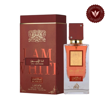 Lattafa Ana Abiyedh Scarlet Eau de Parfum 60ml - Long Lasting Elegant Floral Fragrance for Women