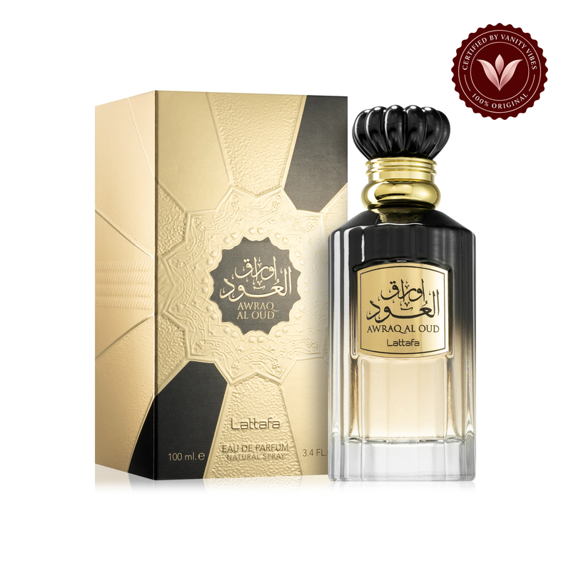 Lattafa Awraq Al Oud Eau de Parfum 100ml - Long Lasting Original Rich Oud Unisex Fragrance for Men & Women — alternate product view