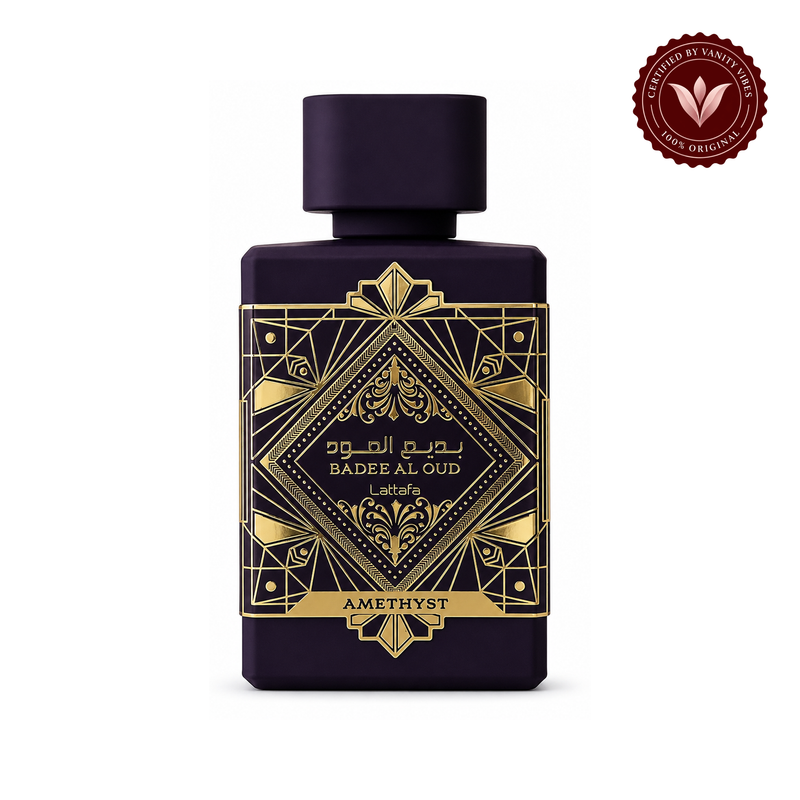 Lattafa Badee Al Oud Amethyst Purple Eau de Parfum For Women And Men 100ml — centered hero image
