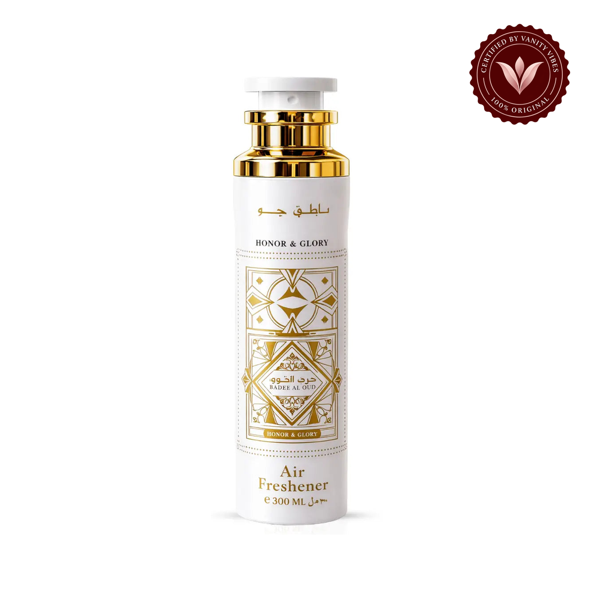 Lattafa Badee Al Oud Honor & Glory Air Freshener 300 ml Rich Oud Home Fragrance & Long‑Lasting Freshness — centered hero image
