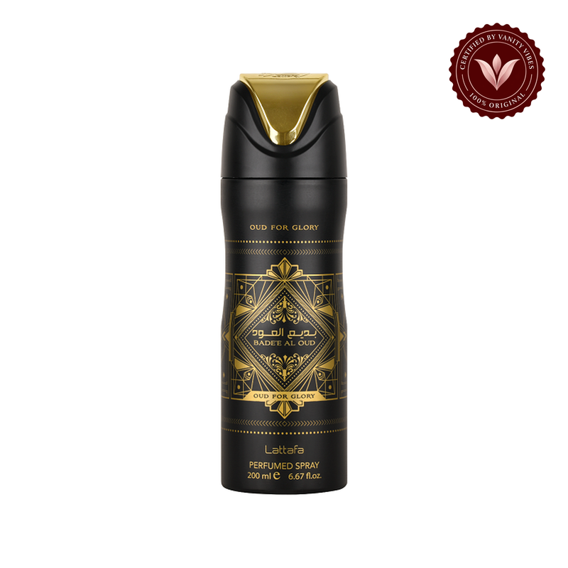 Lattafa Badee Al Oud For Glory Body Spray 200 ml Long-Lasting Freshness & Intense Oud Fragrance — centered hero image