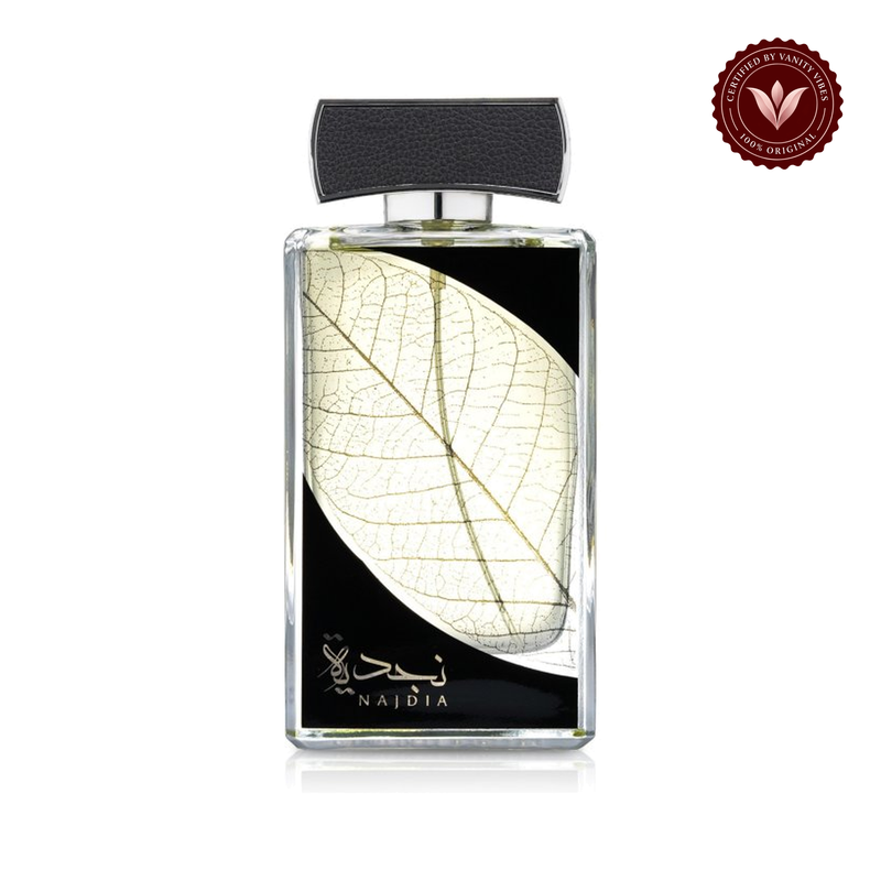 Lattafa Najdia Eau de Parfum 100ml, front bottle on white