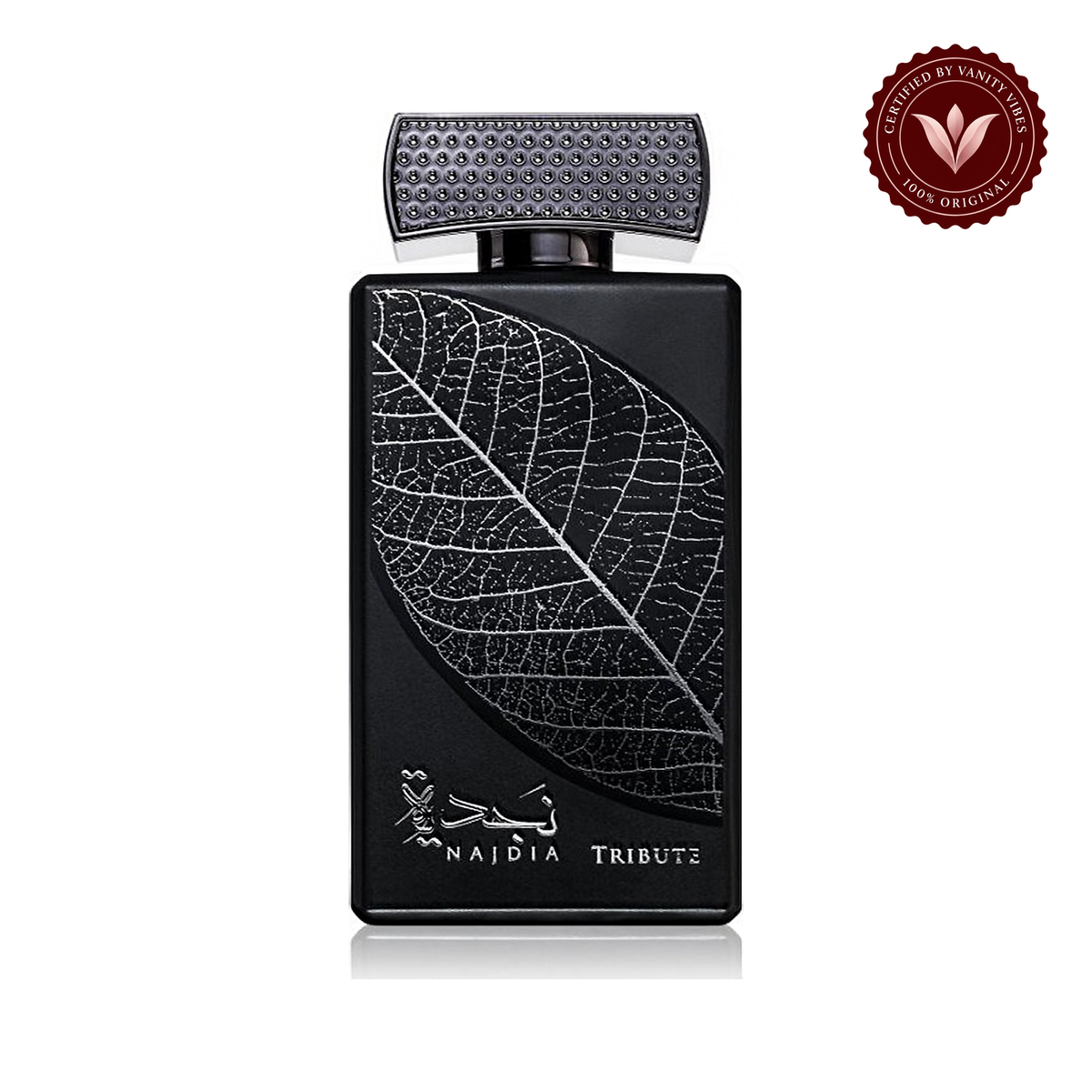 Lattafa Najdia Tribute Eau de Parfum bottle, front view