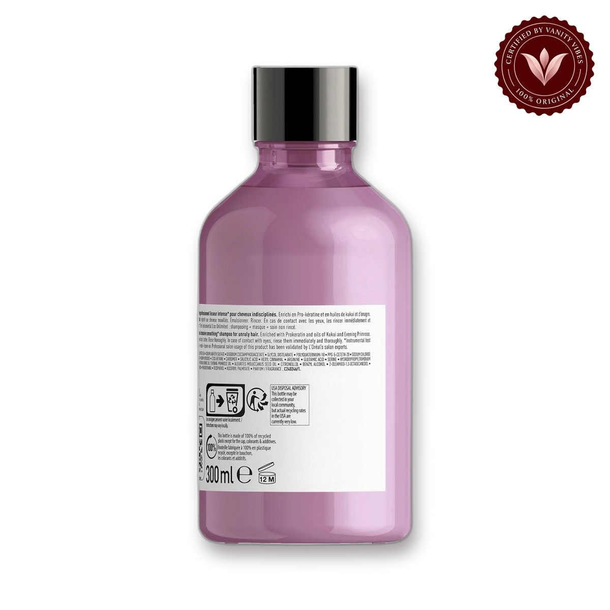 Loreal Professionnel Serie Expert Liss Unlimited Shampoo 300 ML - For Frizzy & Unruly Hair — secondary view
