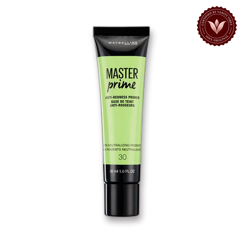 Maybelline Master Prime Anti-Redness Primer Number 30 Green – front view