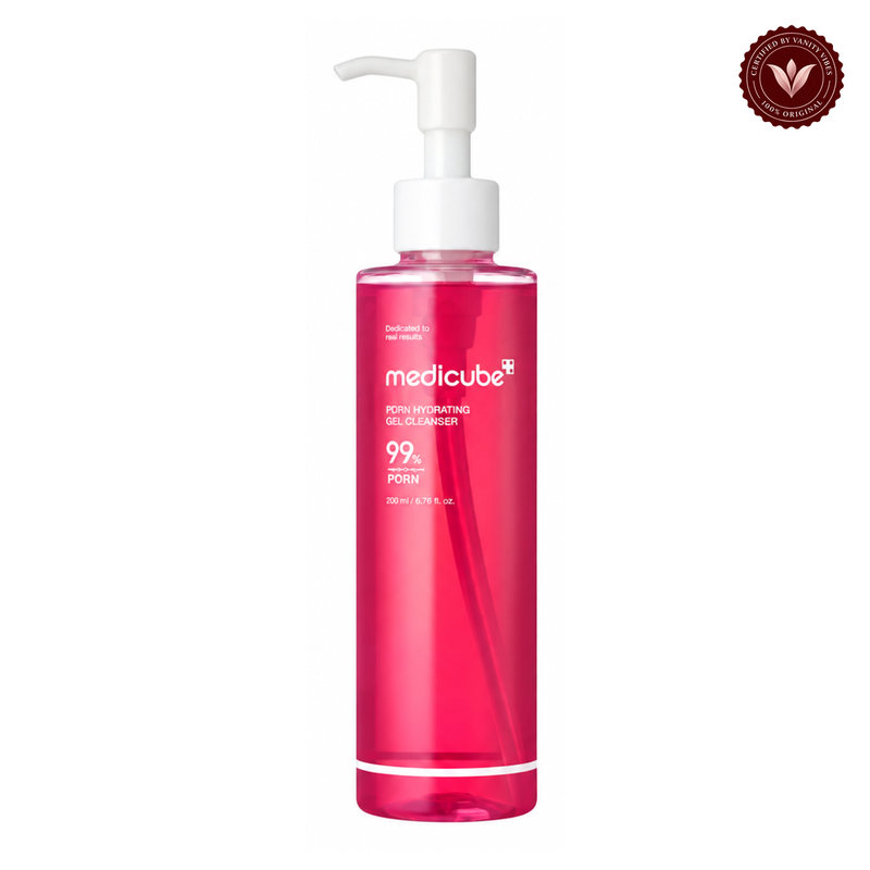 Medicube PDRN Hydrating Gel Cleanser 200ml front product photo with Vanity Vibes seal