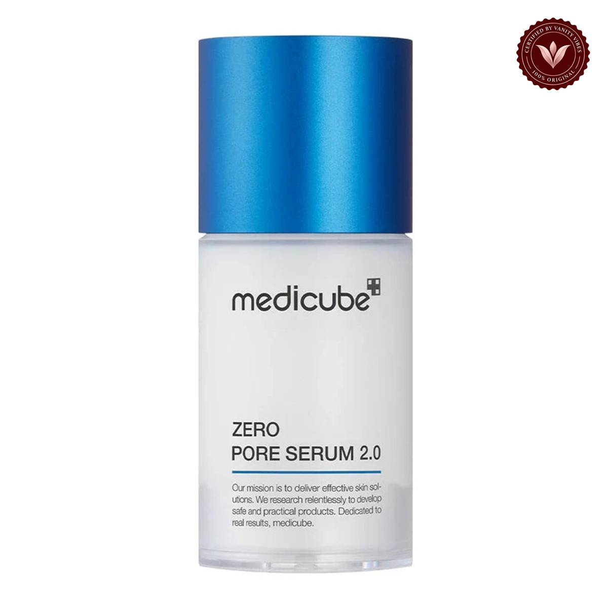 Medicube Zero Pore Serum 2.0 37ml alternate product photo with Vanity Vibes seal