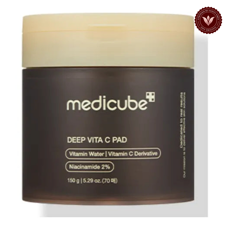Medicube Deep Vita C Pads 70 Pads alternate product photo with Vanity Vibes seal