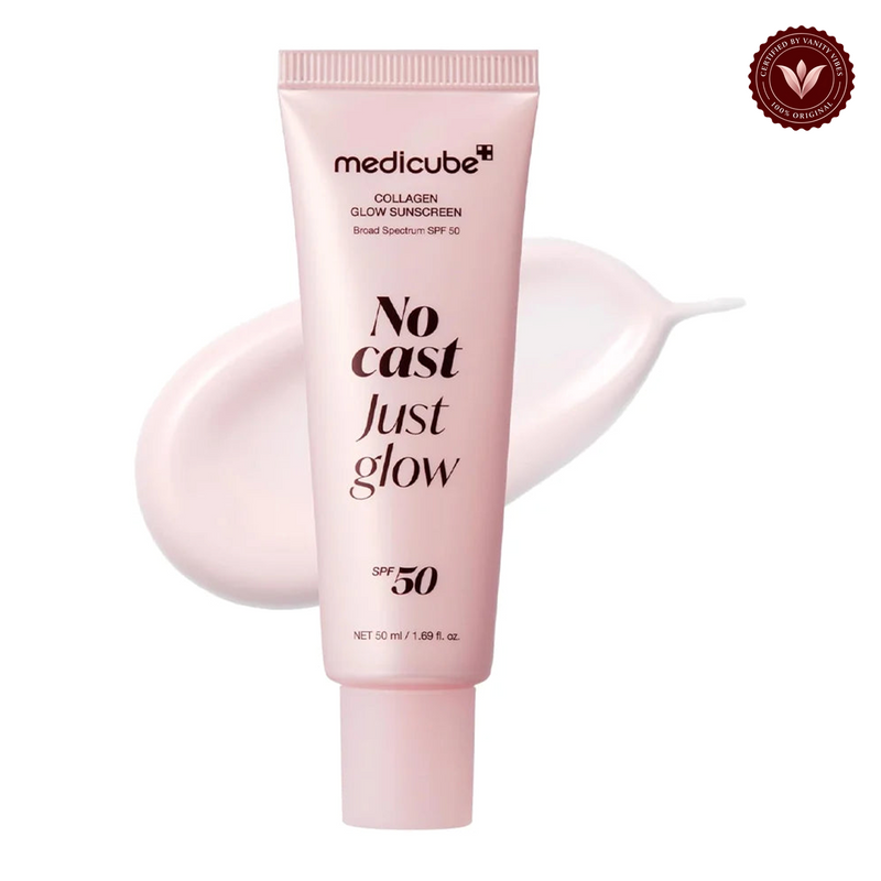 Medicube Collagen Glow Sunscreen No Cast Just Glow SPF50 50ml alternate product photo with Vanity Vibes seal