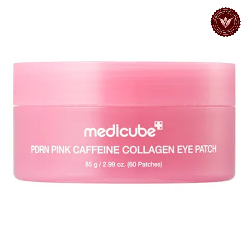 Medicube PDRN Caffeine Collagen Eye Patch 60 Patches alternate product photo with Vanity Vibes seal