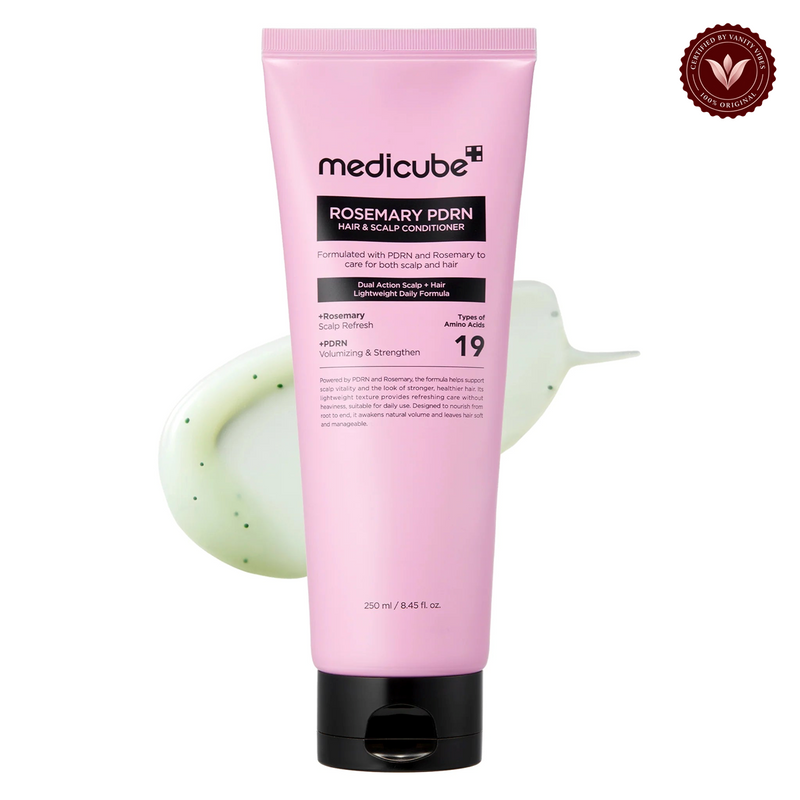 Medicube Rosemary PDRN Hair & Scalp Conditioner 250ml alternate product photo with Vanity Vibes seal