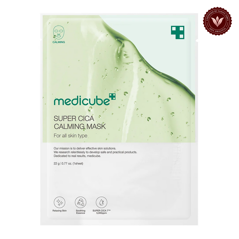 Medicube Super Cica Calming Mask 1 Piece alternate product photo with Vanity Vibes seal