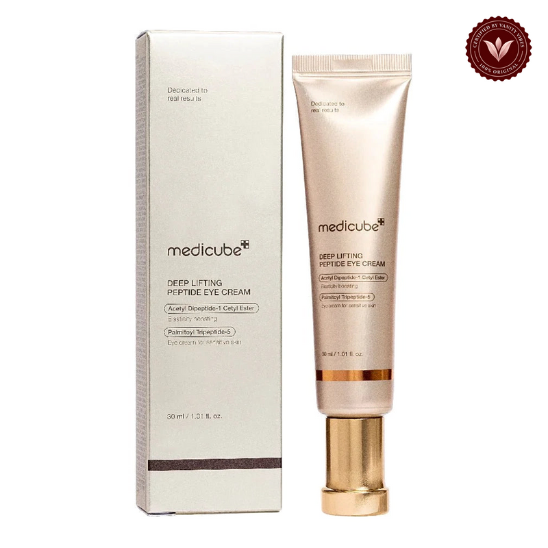 Medicube Deep Lifting Peptide Eye Cream 30ml alternate product photo with Vanity Vibes seal