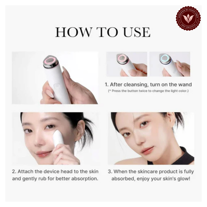 Medicube AGE-R Booster Pro Mini Device alternate product photo with Vanity Vibes seal
