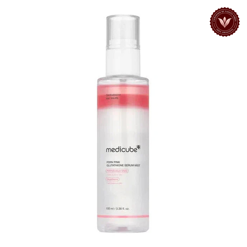 Medicube PDRN Pink Glutathione Serum Mist 100ml alternate product photo with Vanity Vibes seal