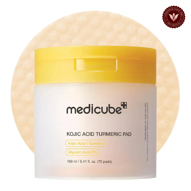 Medicube Kojic Acid Turmeric Pads 70 Pads alternate product photo with Vanity Vibes seal