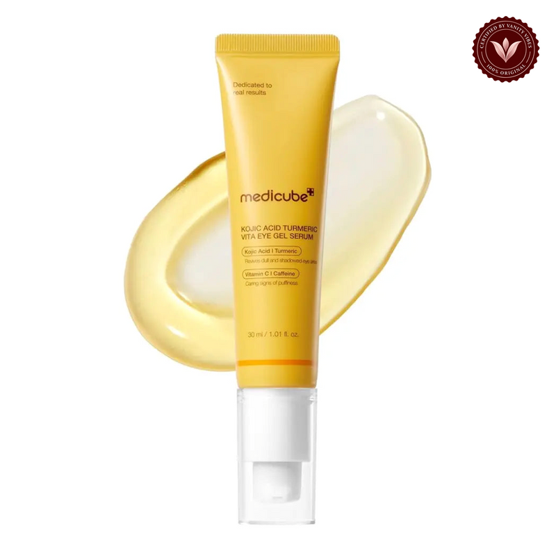 Medicube Kojic Acid Tumeric Eye Gel Serum 30ml alternate product photo with Vanity Vibes seal