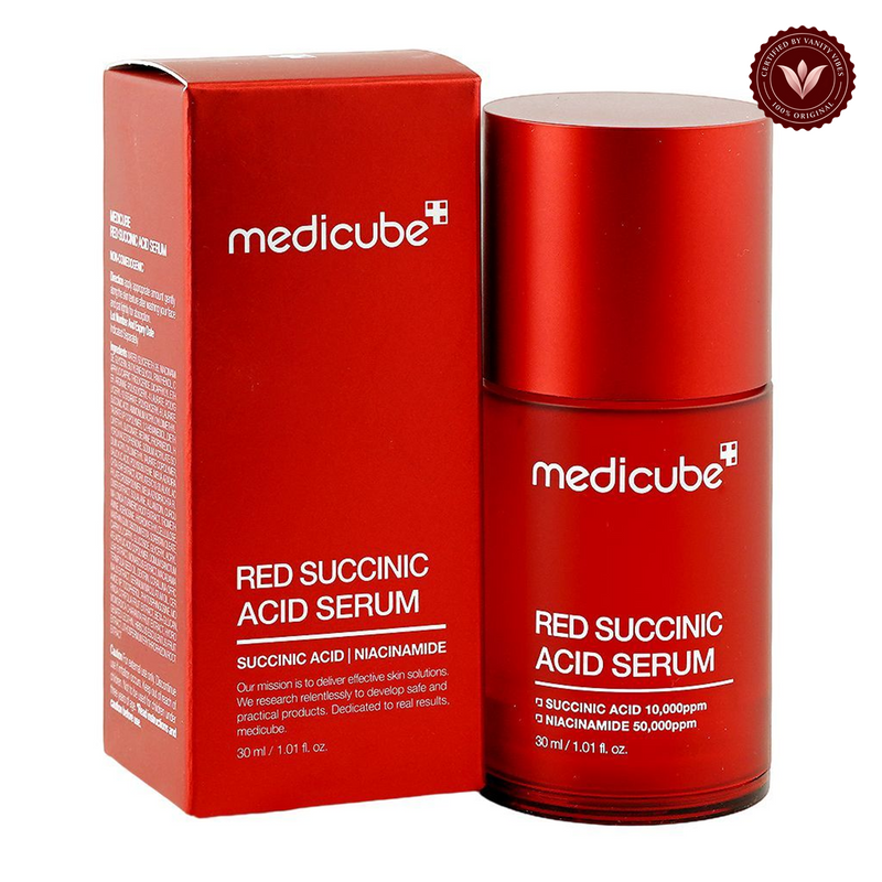 Medicube Red Succinic Acid Serum 30ml alternate product photo with Vanity Vibes seal