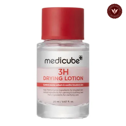Medicube 3H Drying Lotion 20ml front product photo with Vanity Vibes seal