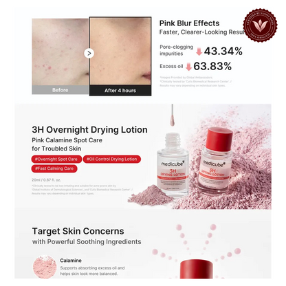 Medicube 3H Drying Lotion 20ml alternate product photo with Vanity Vibes seal