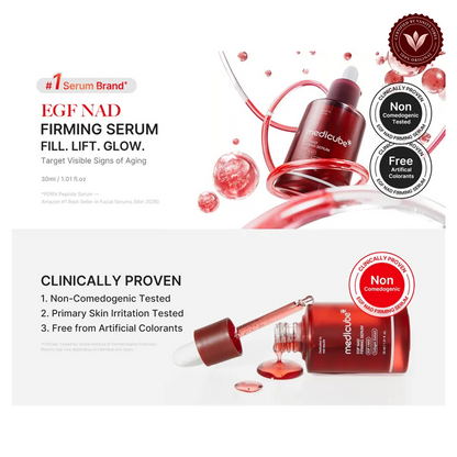 Medicube EGF NAD Firming Serum - 30ml alternate product photo with Vanity Vibes seal