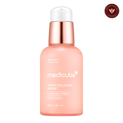 Medicube Triple Collagen Serum 55ml front product photo with Vanity Vibes seal