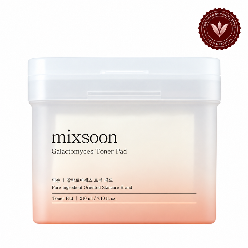 Mixsoon Galactomyces Toner Pad 60 Pads | Korean Facial Pads Pakistan front-facing product image with Vanity Vibes badge