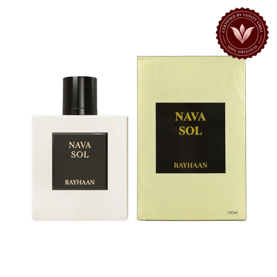 Rayhaan Nava Sol EDP 100ml bottle and box