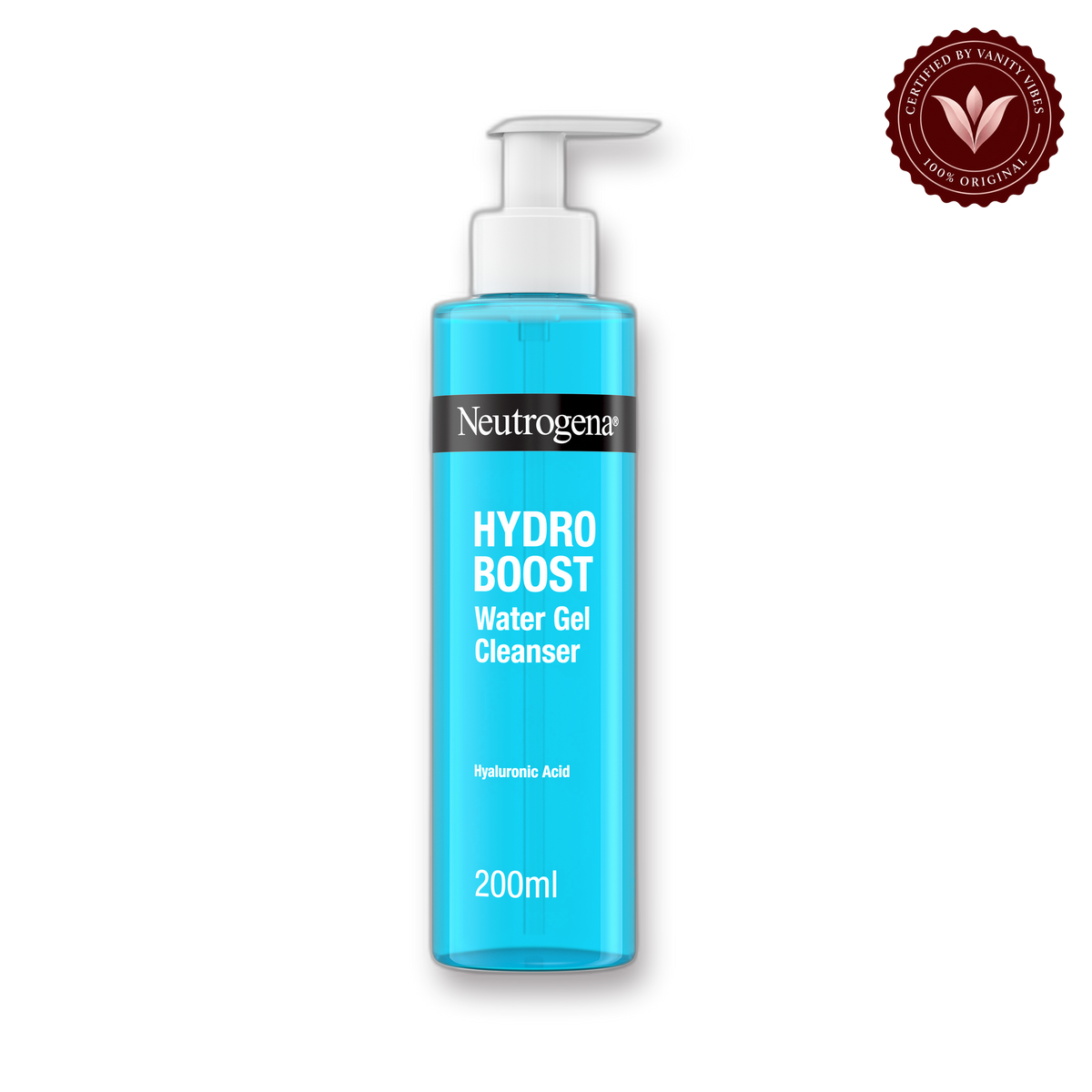 Neutrogena Neutrogen Hydro Boost Water Gel Cleanser 200ml front product image with transparent background